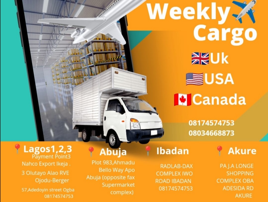 Cargo to UK, USA, Canada